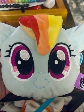 NWOT Licensed My Little Pony Rainbow Dash Plush Kids Crossbody Bag